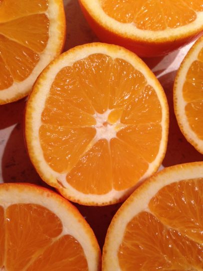 aufgeschnittene Orangen