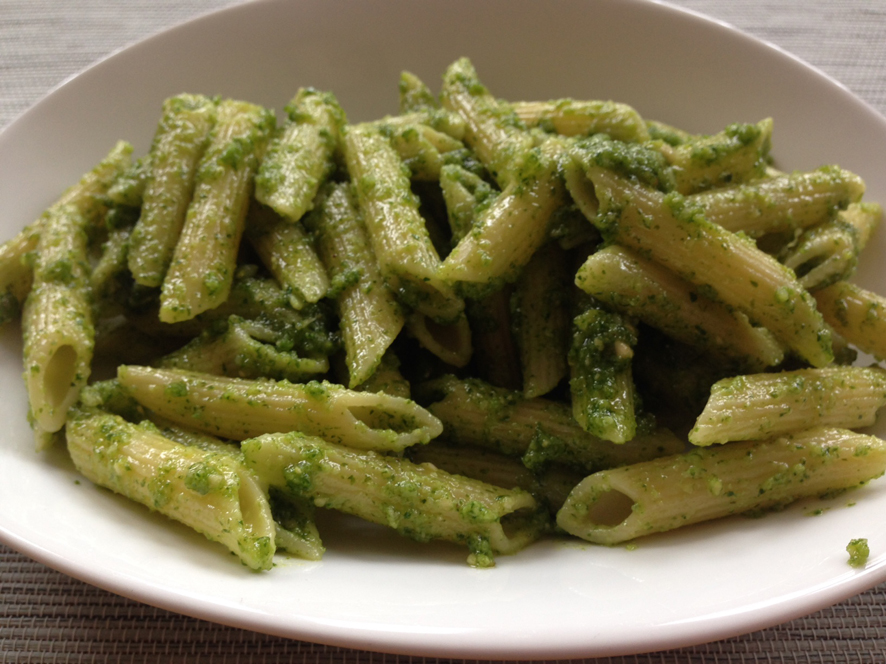 Penne mit Bärlauchpesto