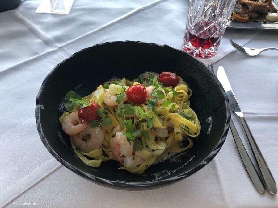 Fettuccine mit Garnelen