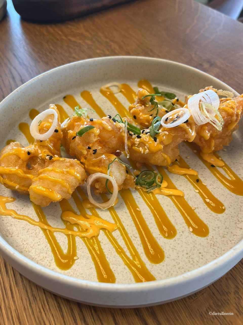 Dynamite Prawns in Backteig mit Mangosauce